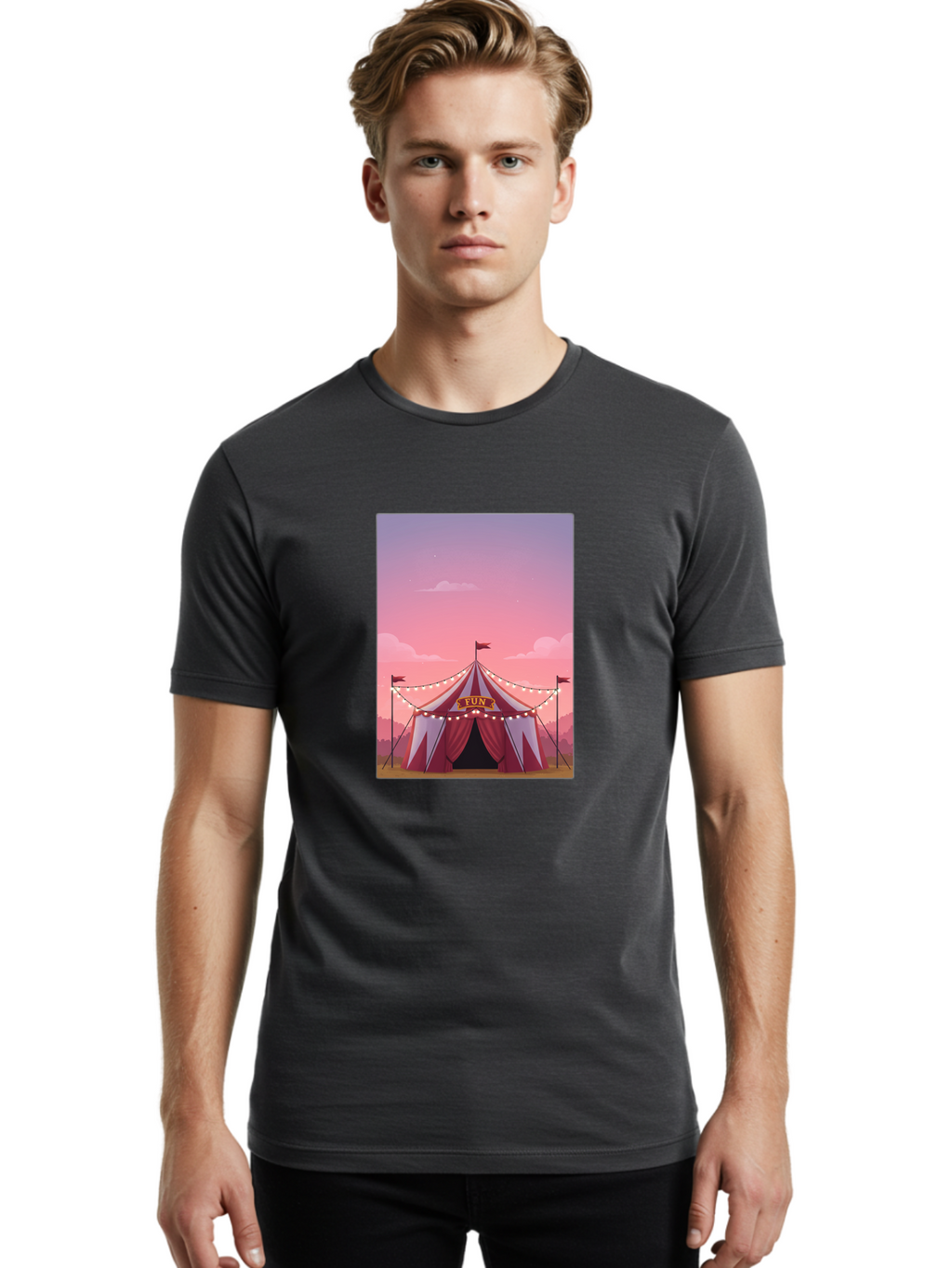 Fun-Tent Men'S Graphic Tee, 100% Cotton, Comfortable Casual Summer Wear, Machine Washable, Vintage Camera, Old Camera, Antique Camera, Black Camera, Classic Photography, Photography Equipment, Nostalgic Device, Film Camera, Camera Art Baj474