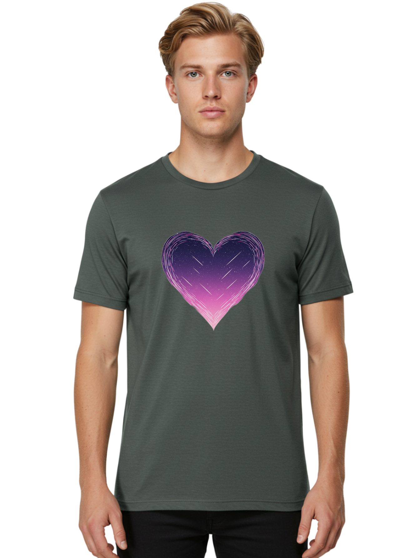 Galaxy-Heart Men'S Graphic Tee, 100% Cotton, Comfortable Casual Summer Wear, Machine Washable, Vintage Camera, Old Camera, Antique Camera, Black Camera, Classic Photography, Photography Equipment, Nostalgic Device, Film Camera, Camera Art Baj476