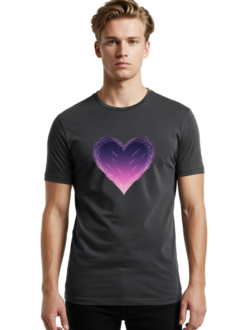 Galaxy-Heart Men'S Graphic Tee, 100% Cotton, Comfortable Casual Summer Wear, Machine Washable, Vintage Camera, Old Camera, Antique Camera, Black Camera, Classic Photography, Photography Equipment, Nostalgic Device, Film Camera, Camera Art Baj476