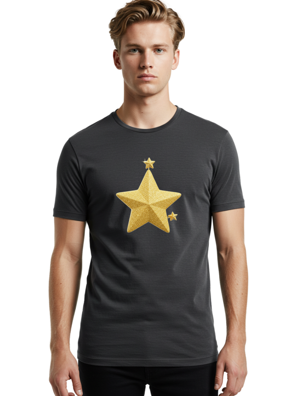 Golden-Stars Men'S Graphic Tee, 100% Cotton, Comfortable Casual Summer Wear, Machine Washable, Vintage Camera, Old Camera, Antique Camera, Black Camera, Classic Photography, Photography Equipment, Nostalgic Device, Film Camera, Camera Art Baj481