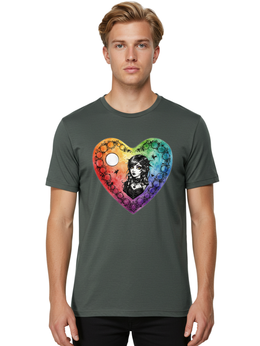 Goth-Girl-Heart Men'S Graphic Tee, 100% Cotton, Comfortable Casual Summer Wear, Machine Washable, Vintage Camera, Old Camera, Antique Camera, Black Camera, Classic Photography, Photography Equipment, Nostalgic Device, Film Camera, Camera Art Baj482
