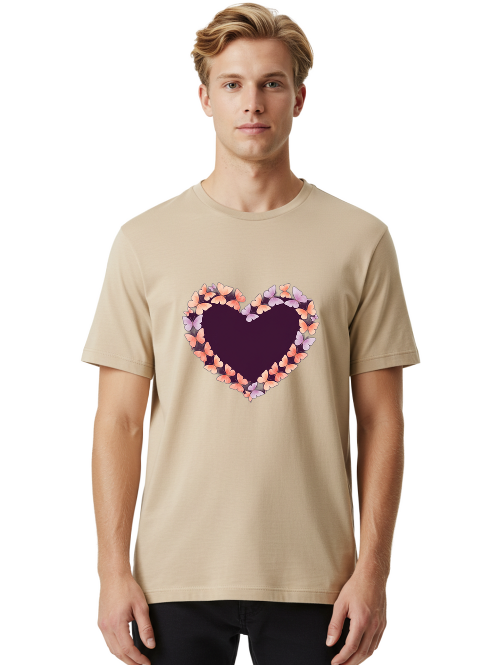 Heart-Of-Butterflies Men'S Graphic Tee, 100% Cotton, Comfortable Casual Summer Wear, Machine Washable, Vintage Camera, Old Camera, Antique Camera, Black Camera, Classic Photography, Photography Equipment, Nostalgic Device, Film Camera, Baj489