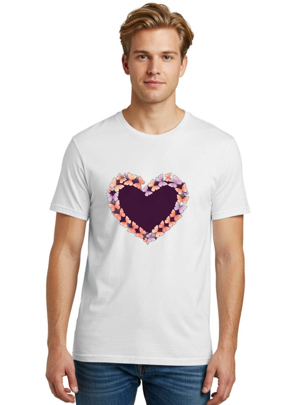 Heart-Of-Butterflies Men'S Graphic Tee, 100% Cotton, Comfortable Casual Summer Wear, Machine Washable, Vintage Camera, Old Camera, Antique Camera, Black Camera, Classic Photography, Photography Equipment, Nostalgic Device, Film Camera, Baj489