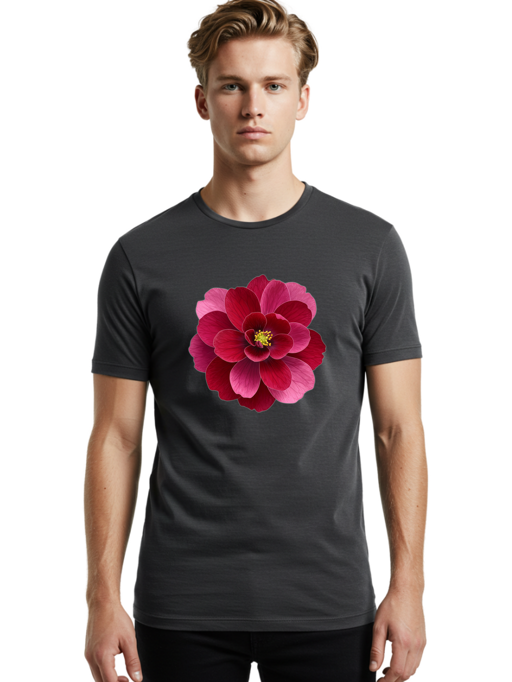 Hellebore-1 Men'S Graphic Tee, 100% Cotton, Comfortable Casual Summer Wear, Machine Washable, Vintage Camera, Old Camera, Antique Camera, Black Camera, Classic Photography, Photography Equipment, Nostalgic Device, Film Camera, Camera Art Baj495