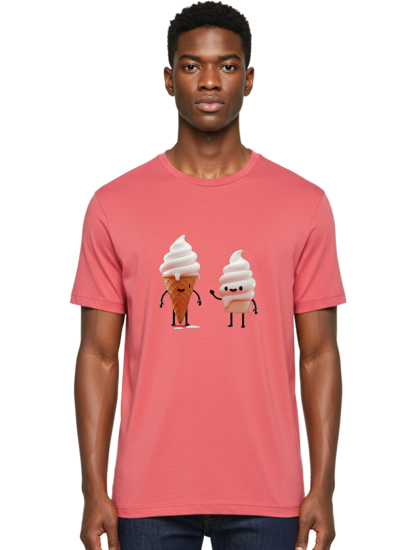 Ice-Cream-Characters Men'S Graphic Tee, 100% Cotton, Comfortable Casual Summer Wear, Machine Washable, Vintage Camera, Old Camera, Antique Camera, Black Camera, Classic Photography, Photography Equipment, Nostalgic Device, Film Camera, Baj499