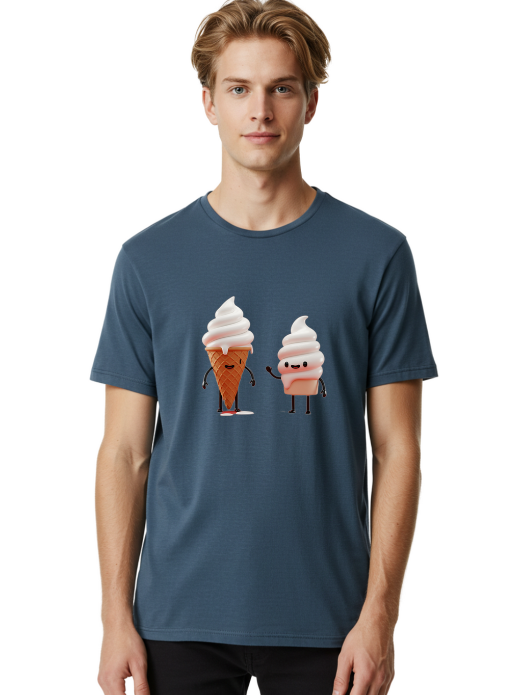 Ice-Cream-Characters Men'S Graphic Tee, 100% Cotton, Comfortable Casual Summer Wear, Machine Washable, Vintage Camera, Old Camera, Antique Camera, Black Camera, Classic Photography, Photography Equipment, Nostalgic Device, Film Camera, Baj499