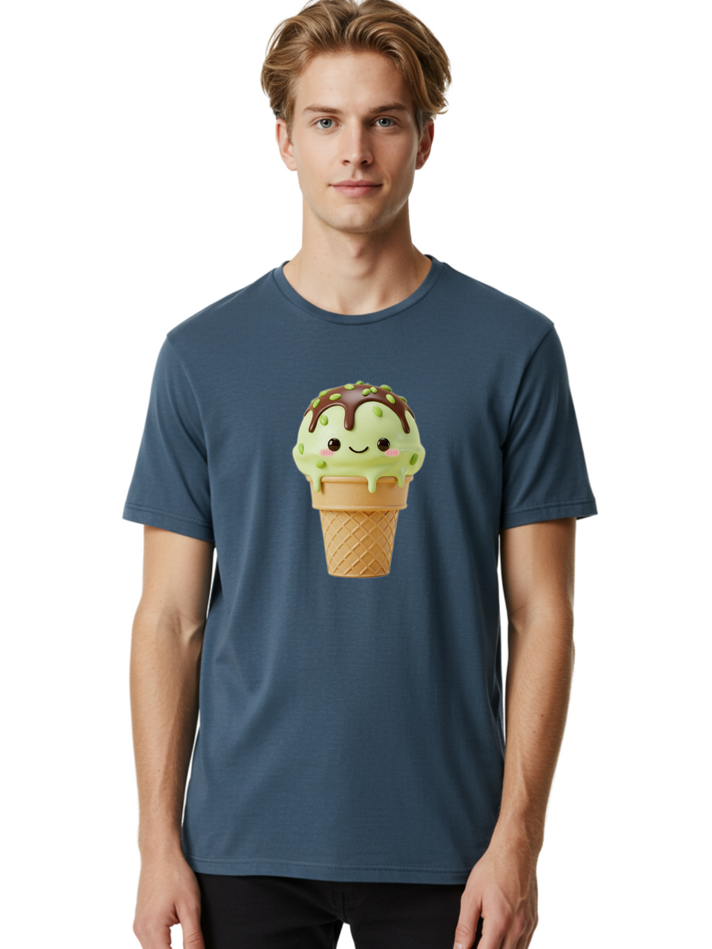 Ice-Cream-Cone-1 Men'S Graphic Tee, 100% Cotton, Comfortable Casual Summer Wear, Machine Washable, Vintage Camera, Old Camera, Antique Camera, Black Camera, Classic Photography, Photography Equipment, Nostalgic Device, Film Camera, Camera Art Baj500