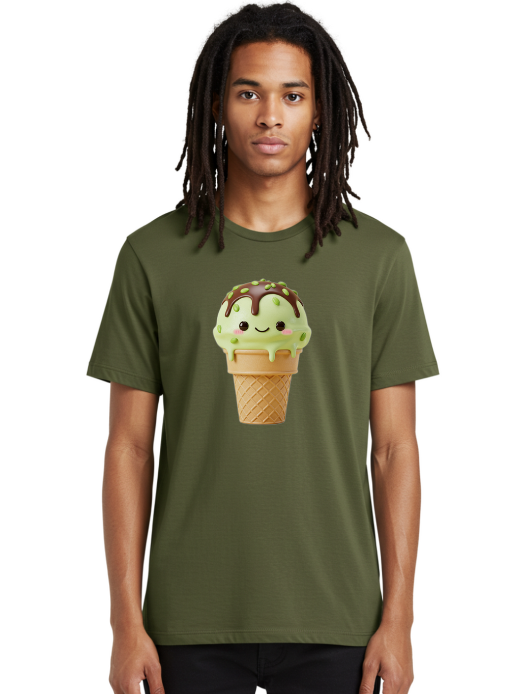 Ice-Cream-Cone-1 Men'S Graphic Tee, 100% Cotton, Comfortable Casual Summer Wear, Machine Washable, Vintage Camera, Old Camera, Antique Camera, Black Camera, Classic Photography, Photography Equipment, Nostalgic Device, Film Camera, Camera Art Baj500