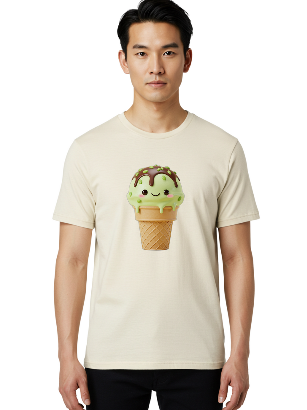 Ice-Cream-Cone-1 Men'S Graphic Tee, 100% Cotton, Comfortable Casual Summer Wear, Machine Washable, Vintage Camera, Old Camera, Antique Camera, Black Camera, Classic Photography, Photography Equipment, Nostalgic Device, Film Camera, Camera Art Baj500