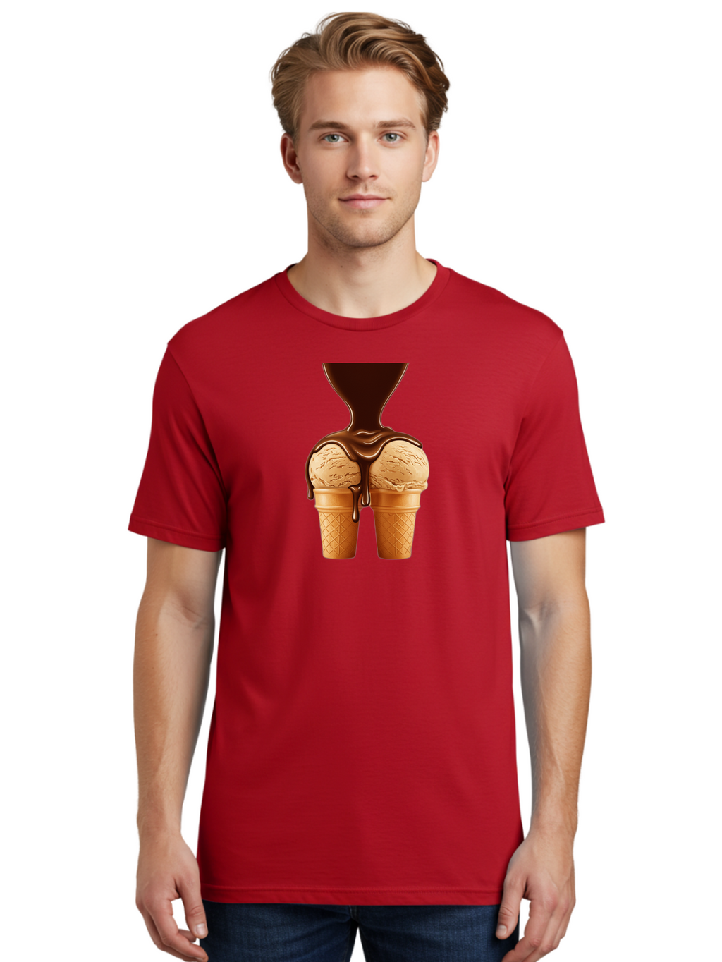 Ice-Cream-Cones-3 Men'S Graphic Tee, 100% Cotton, Comfortable Casual Summer Wear, Machine Washable, Vintage Camera, Old Camera, Antique Camera, Black Camera, Classic Photography, Photography Equipment, Nostalgic Device, Film Camera, Camera Art Baj506