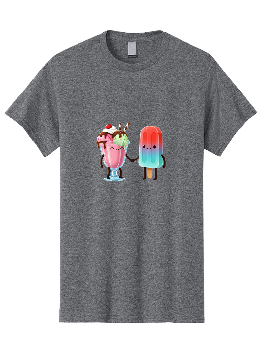 Ice-Cream-Friends-1 Men'S Graphic Tee, 100% Cotton, Comfortable Casual Summer Wear, Machine Washable, Vintage Camera, Old Camera, Antique Camera, Black Camera, Classic Photography, Photography Equipment, Nostalgic Device, Film Camera, Baj508