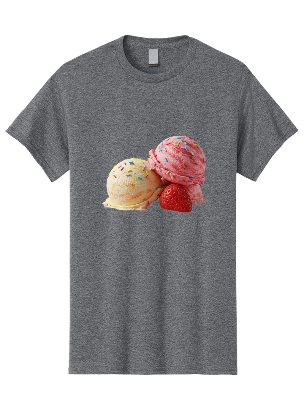 Ice-Cream-Scoops-With-Sprinkles Men'S Graphic Tee, 100% Cotton, Comfortable Casual Summer Wear, Machine Washable, Vintage Camera, Old Camera, Antique Camera, Black Camera, Classic Photography, Photography Equipment, Nostalgic Device, Baj510