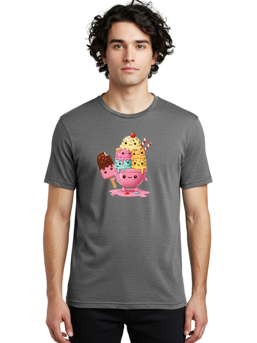 Ice-Cream Men'S Graphic Tee, 100% Cotton, Comfortable Casual Summer Wear, Machine Washable, Vintage Camera, Old Camera, Antique Camera, Black Camera, Classic Photography, Photography Equipment, Nostalgic Device, Film Camera, Camera Art Baj512