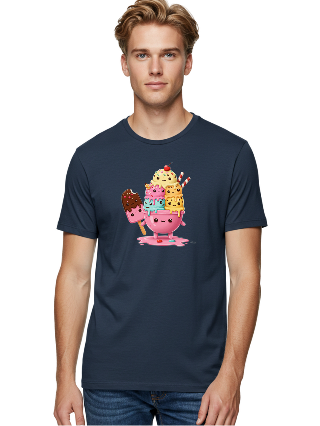 Ice-Cream Men'S Graphic Tee, 100% Cotton, Comfortable Casual Summer Wear, Machine Washable, Vintage Camera, Old Camera, Antique Camera, Black Camera, Classic Photography, Photography Equipment, Nostalgic Device, Film Camera, Camera Art Baj512