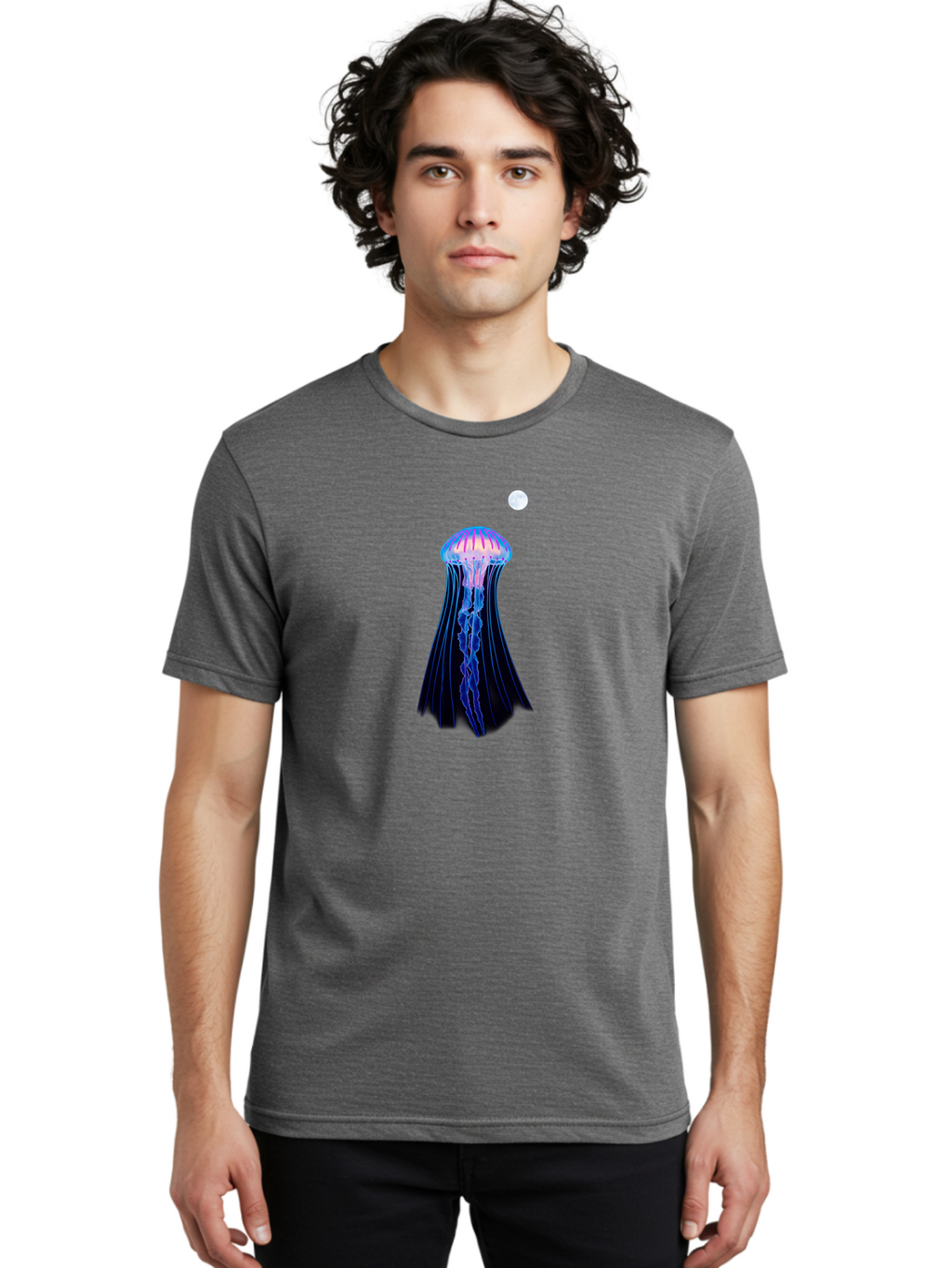 Jellyfish-2 Men'S Graphic Tee, 100% Cotton, Comfortable Casual Summer Wear, Machine Washable, Vintage Camera, Old Camera, Antique Camera, Black Camera, Classic Photography, Photography Equipment, Nostalgic Device, Film Camera, Camera Art Baj515