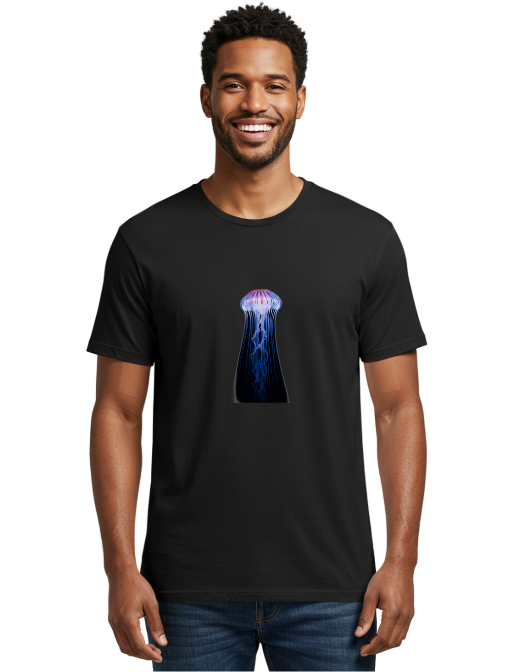 Jellyfish-3 Men'S Graphic Tee, 100% Cotton, Comfortable Casual Summer Wear, Machine Washable, Vintage Camera, Old Camera, Antique Camera, Black Camera, Classic Photography, Photography Equipment, Nostalgic Device, Film Camera, Camera Art Baj516