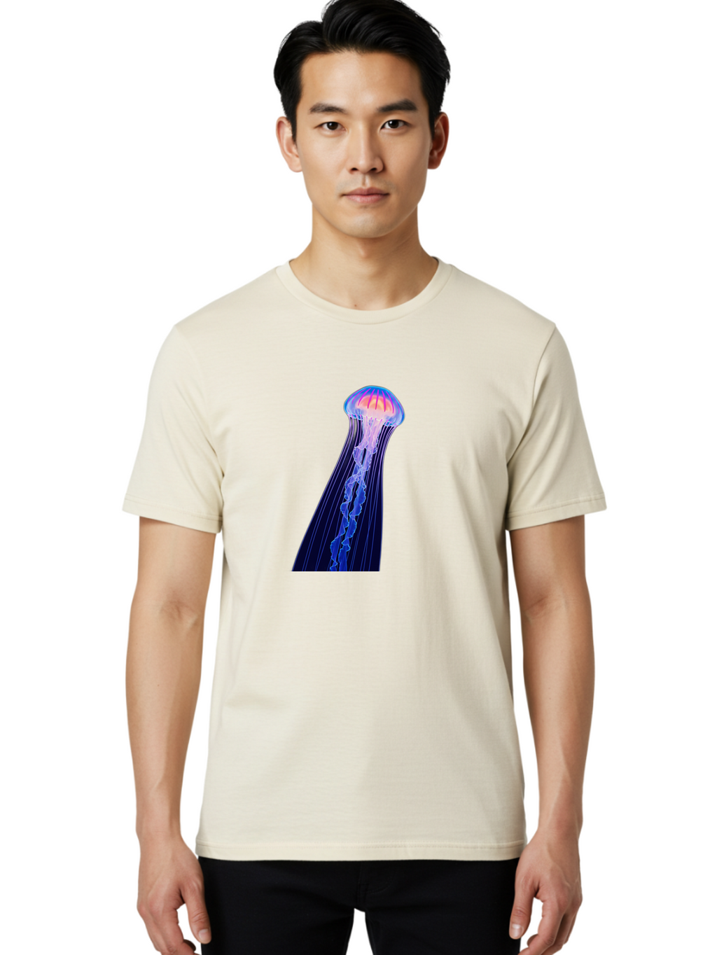 Jellyfish-4 Men'S Graphic Tee, 100% Cotton, Comfortable Casual Summer Wear, Machine Washable, Vintage Camera, Old Camera, Antique Camera, Black Camera, Classic Photography, Photography Equipment, Nostalgic Device, Film Camera, Camera Art Baj517