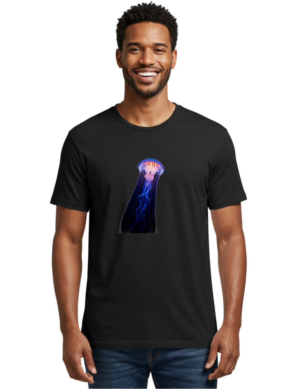 Jellyfish-5 Men'S Graphic Tee, 100% Cotton, Comfortable Casual Summer Wear, Machine Washable, Vintage Camera, Old Camera, Antique Camera, Black Camera, Classic Photography, Photography Equipment, Nostalgic Device, Film Camera, Camera Art Baj518