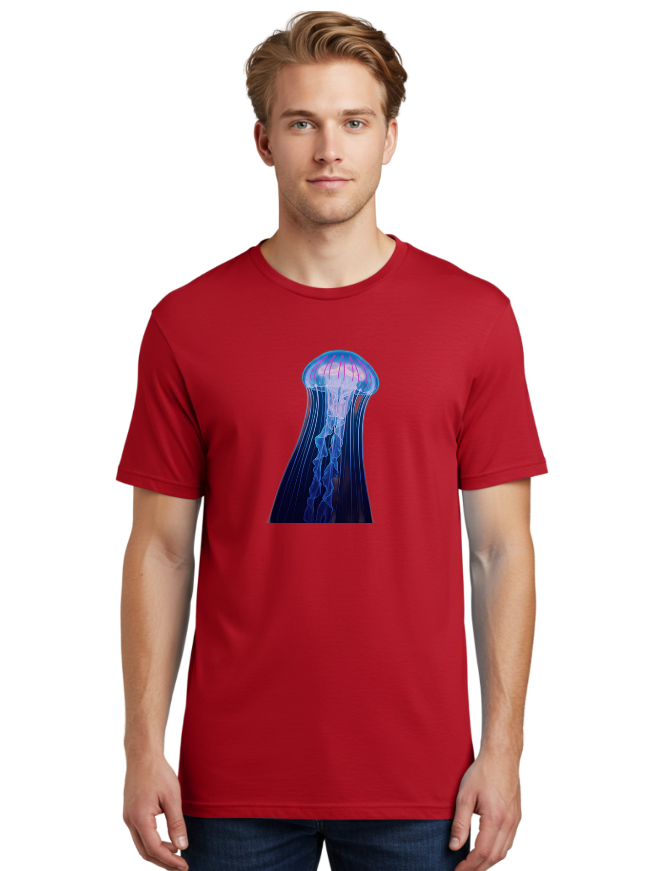Jellyfish-6 Men'S Graphic Tee, 100% Cotton, Comfortable Casual Summer Wear, Machine Washable, Vintage Camera, Old Camera, Antique Camera, Black Camera, Classic Photography, Photography Equipment, Nostalgic Device, Film Camera, Camera Art Baj519