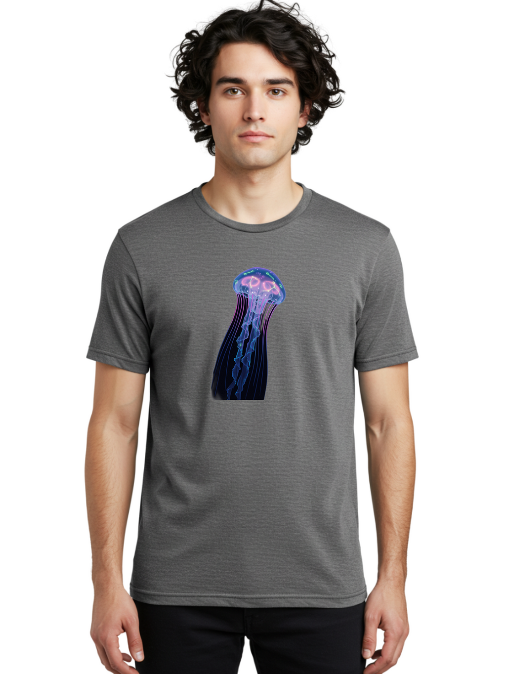 Jellyfish-7 Men'S Graphic Tee, 100% Cotton, Comfortable Casual Summer Wear, Machine Washable, Vintage Camera, Old Camera, Antique Camera, Black Camera, Classic Photography, Photography Equipment, Nostalgic Device, Film Camera, Camera Art Baj520