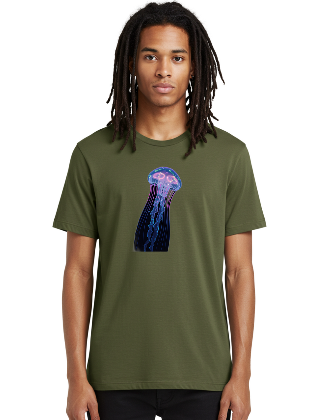 Jellyfish-7 Men'S Graphic Tee, 100% Cotton, Comfortable Casual Summer Wear, Machine Washable, Vintage Camera, Old Camera, Antique Camera, Black Camera, Classic Photography, Photography Equipment, Nostalgic Device, Film Camera, Camera Art Baj520