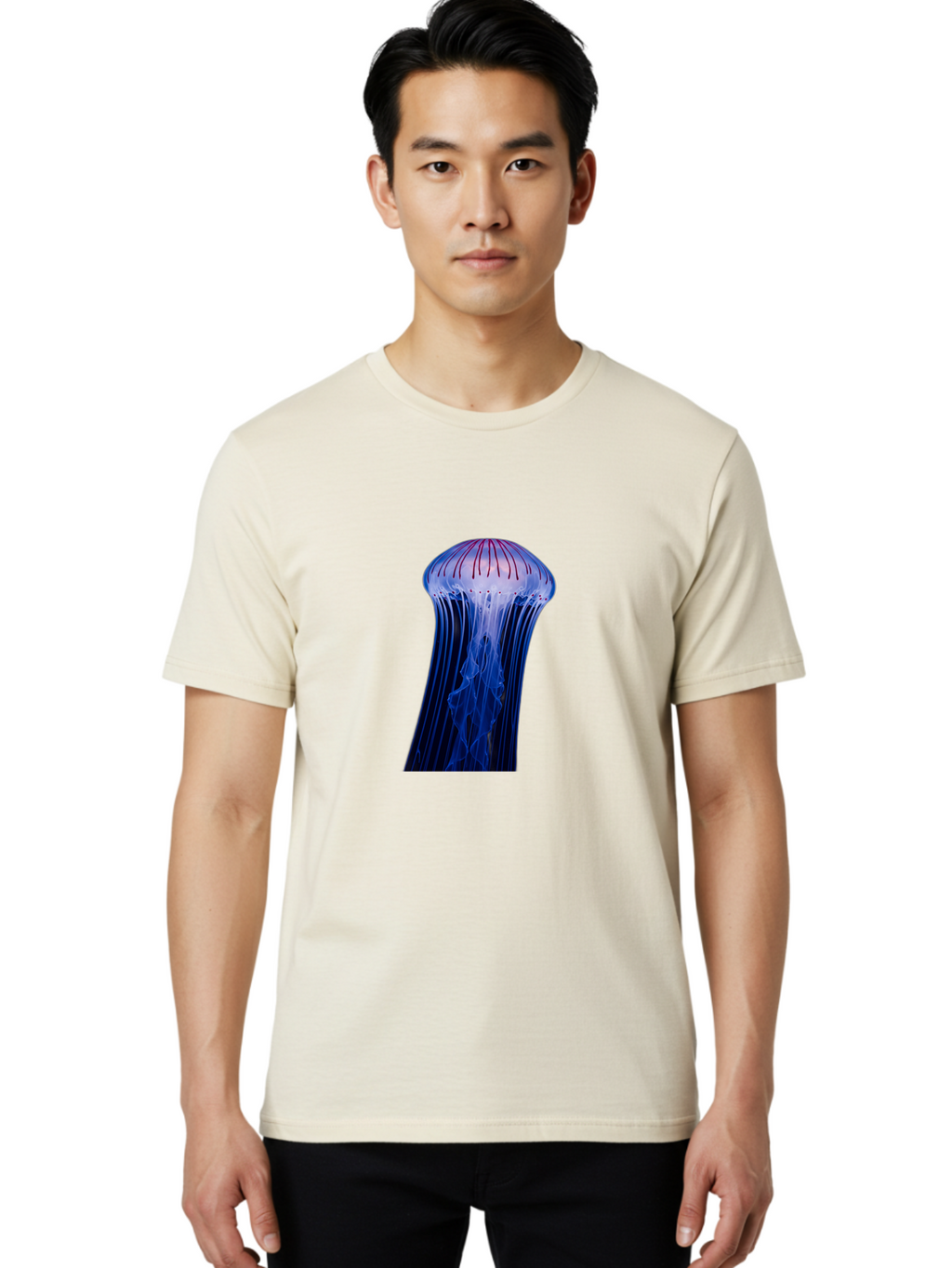 Jellyfish-8 Men'S Graphic Tee, 100% Cotton, Comfortable Casual Summer Wear, Machine Washable, Vintage Camera, Old Camera, Antique Camera, Black Camera, Classic Photography, Photography Equipment, Nostalgic Device, Film Camera, Camera Art Baj521