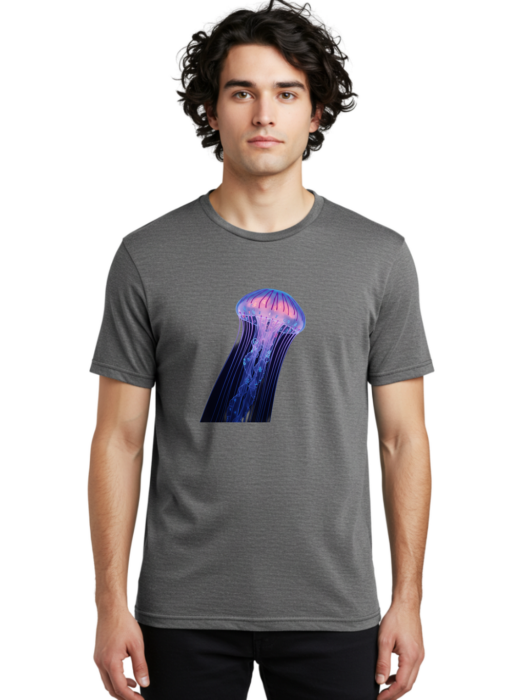 Jellyfish-9 Men'S Graphic Tee, 100% Cotton, Comfortable Casual Summer Wear, Machine Washable, Vintage Camera, Old Camera, Antique Camera, Black Camera, Classic Photography, Photography Equipment, Nostalgic Device, Film Camera, Camera Art Baj522