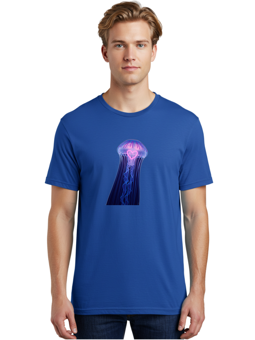 Jellyfish-Heart Men'S Graphic Tee, 100% Cotton, Comfortable Casual Summer Wear, Machine Washable, Vintage Camera, Old Camera, Antique Camera, Black Camera, Classic Photography, Photography Equipment, Nostalgic Device, Film Camera, Camera Art Baj523