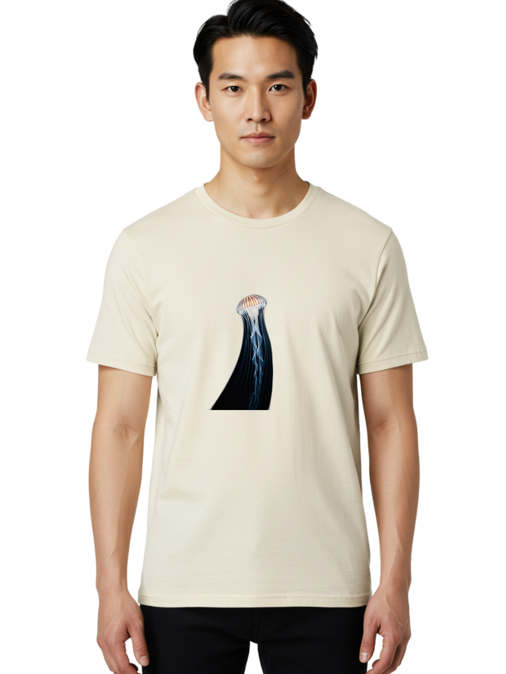 Jellyfish-Tentacle Men'S Graphic Tee, 100% Cotton, Comfortable Casual Summer Wear, Machine Washable, Vintage Camera, Old Camera, Antique Camera, Black Camera, Classic Photography, Photography Equipment, Nostalgic Device, Film Camera, Baj526