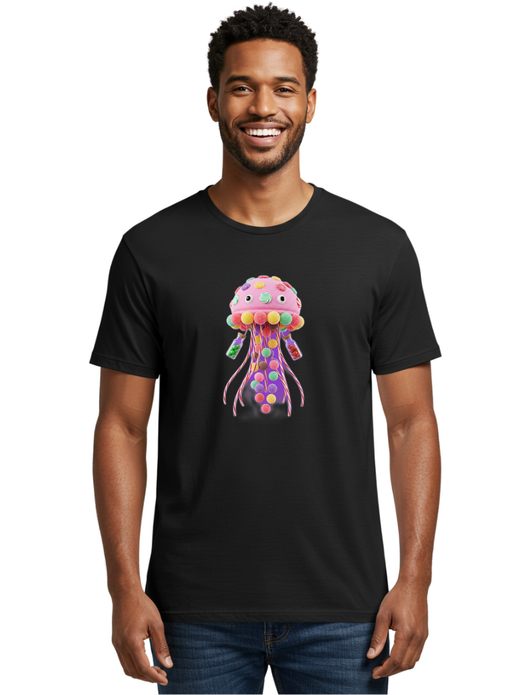 Jellyfish-Toy Men'S Graphic Tee, 100% Cotton, Comfortable Casual Summer Wear, Machine Washable, Vintage Camera, Old Camera, Antique Camera, Black Camera, Classic Photography, Photography Equipment, Nostalgic Device, Film Camera, Camera Art Baj527