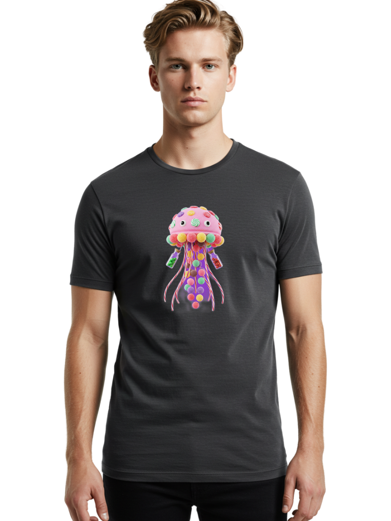 Jellyfish-Toy Men'S Graphic Tee, 100% Cotton, Comfortable Casual Summer Wear, Machine Washable, Vintage Camera, Old Camera, Antique Camera, Black Camera, Classic Photography, Photography Equipment, Nostalgic Device, Film Camera, Camera Art Baj527