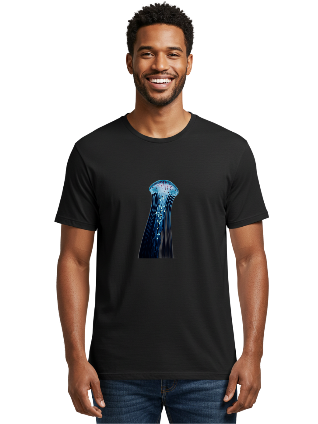 Jellyfish Men'S Graphic Tee, 100% Cotton, Comfortable Casual Summer Wear, Machine Washable, Vintage Camera, Old Camera, Antique Camera, Black Camera, Classic Photography, Photography Equipment, Nostalgic Device, Film Camera, Camera Art Baj529