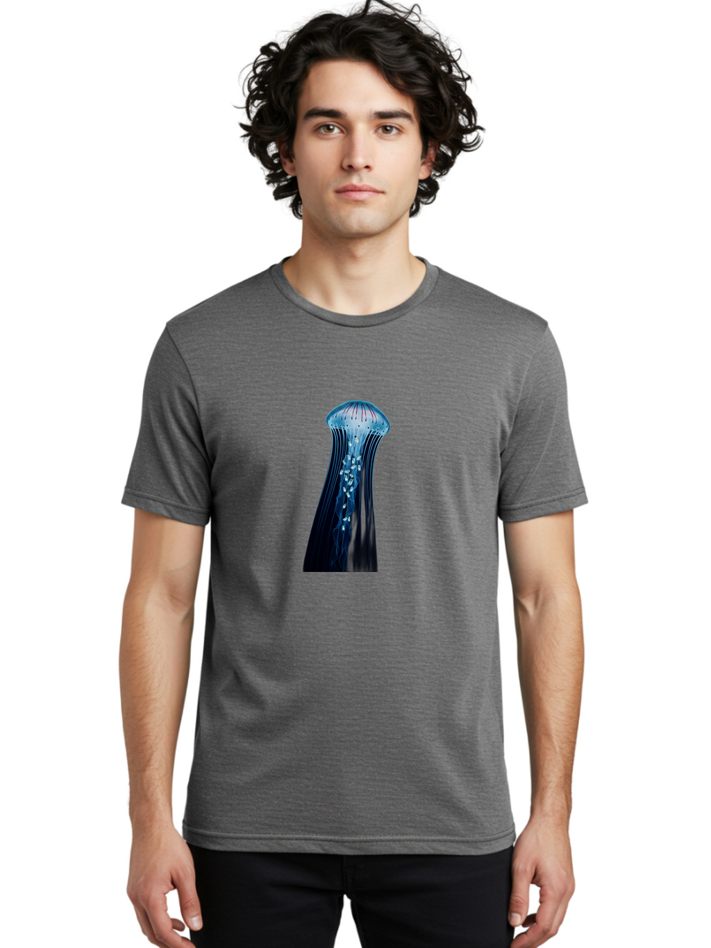 Jellyfish Men'S Graphic Tee, 100% Cotton, Comfortable Casual Summer Wear, Machine Washable, Vintage Camera, Old Camera, Antique Camera, Black Camera, Classic Photography, Photography Equipment, Nostalgic Device, Film Camera, Camera Art Baj529