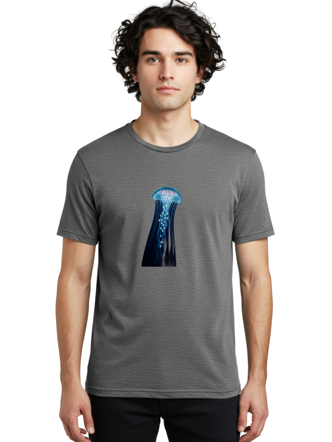Jellyfish Men'S Graphic Tee, 100% Cotton, Comfortable Casual Summer Wear, Machine Washable, Vintage Camera, Old Camera, Antique Camera, Black Camera, Classic Photography, Photography Equipment, Nostalgic Device, Film Camera, Camera Art Baj529