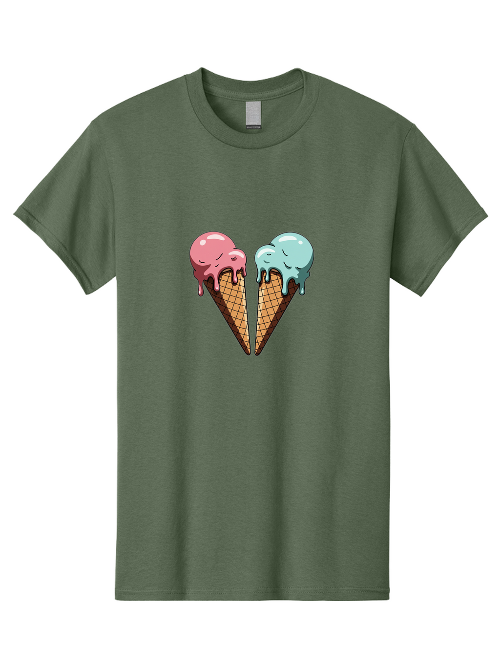 Kissing-Ice-Cream-Cones Men'S Graphic Tee, 100% Cotton, Comfortable Casual Summer Wear, Machine Washable, Vintage Camera, Old Camera, Antique Camera, Black Camera, Classic Photography, Photography Equipment, Nostalgic Device, Film Camera, Baj533