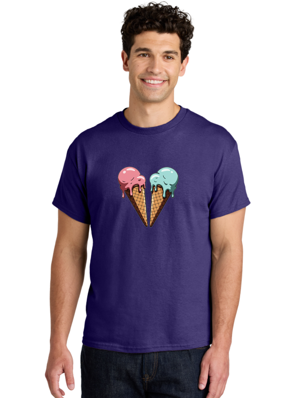 Kissing-Ice-Cream-Cones Men'S Graphic Tee, 100% Cotton, Comfortable Casual Summer Wear, Machine Washable, Vintage Camera, Old Camera, Antique Camera, Black Camera, Classic Photography, Photography Equipment, Nostalgic Device, Film Camera, Baj533