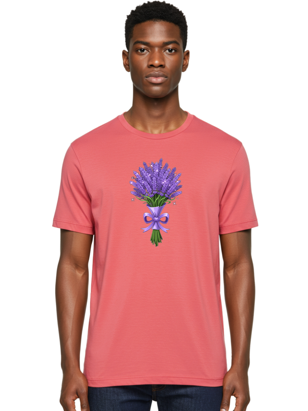 Lavender-Bouquet-1 Men'S Graphic Tee, 100% Cotton, Comfortable Casual Summer Wear, Machine Washable, Vintage Camera, Old Camera, Antique Camera, Black Camera, Classic Photography, Photography Equipment, Nostalgic Device, Film Camera, Baj534