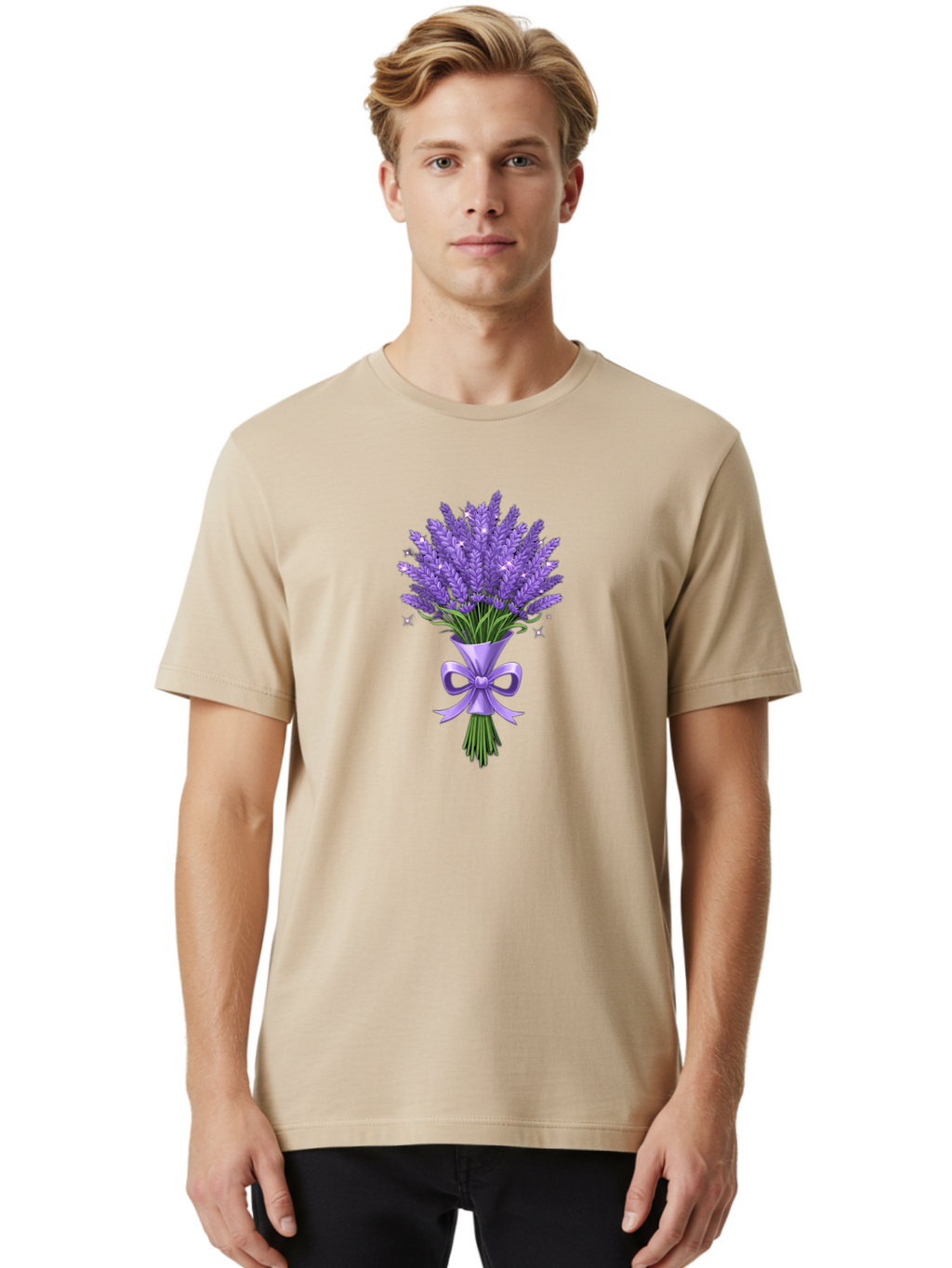 Lavender-Bouquet-1 Men'S Graphic Tee, 100% Cotton, Comfortable Casual Summer Wear, Machine Washable, Vintage Camera, Old Camera, Antique Camera, Black Camera, Classic Photography, Photography Equipment, Nostalgic Device, Film Camera, Baj534