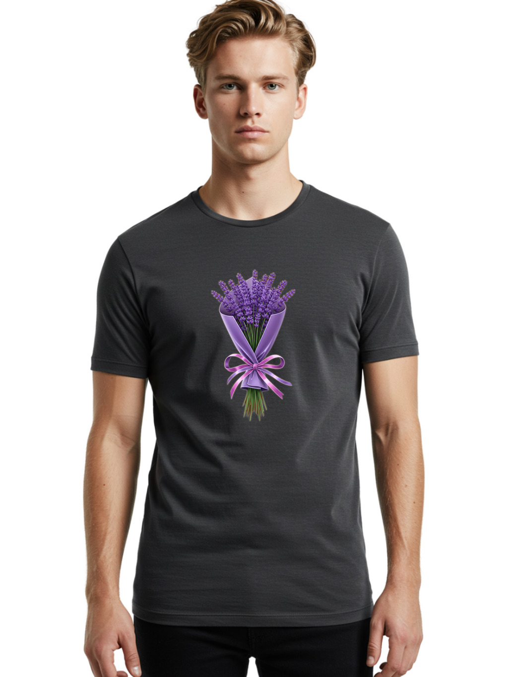 Lavender-Bouquet-18 Men'S Graphic Tee, 100% Cotton, Comfortable Casual Summer Wear, Machine Washable, Vintage Camera, Old Camera, Antique Camera, Black Camera, Classic Photography, Photography Equipment, Nostalgic Device, Film Camera, Baj543
