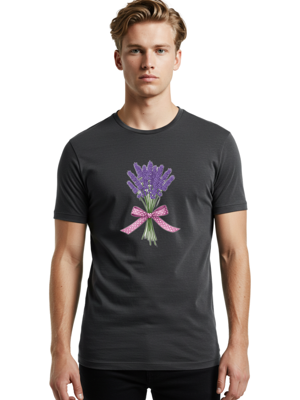 Lavender-Bouquet-20 Men'S Graphic Tee, 100% Cotton, Comfortable Casual Summer Wear, Machine Washable, Vintage Camera, Old Camera, Antique Camera, Black Camera, Classic Photography, Photography Equipment, Nostalgic Device, Film Camera, Baj546