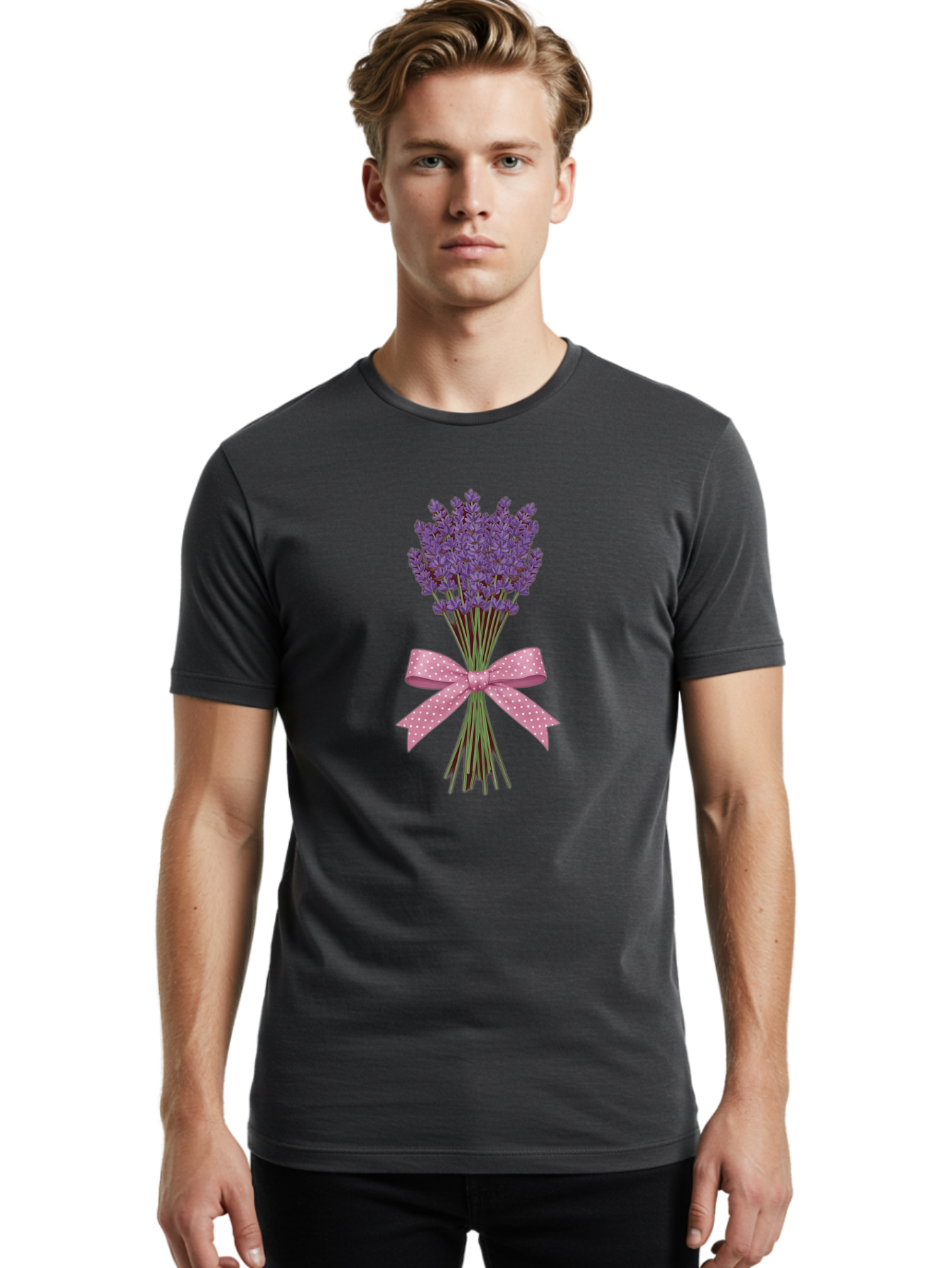 Lavender-Bouquet-22 Men'S Graphic Tee, 100% Cotton, Comfortable Casual Summer Wear, Machine Washable, Vintage Camera, Old Camera, Antique Camera, Black Camera, Classic Photography, Photography Equipment, Nostalgic Device, Film Camera, Baj548