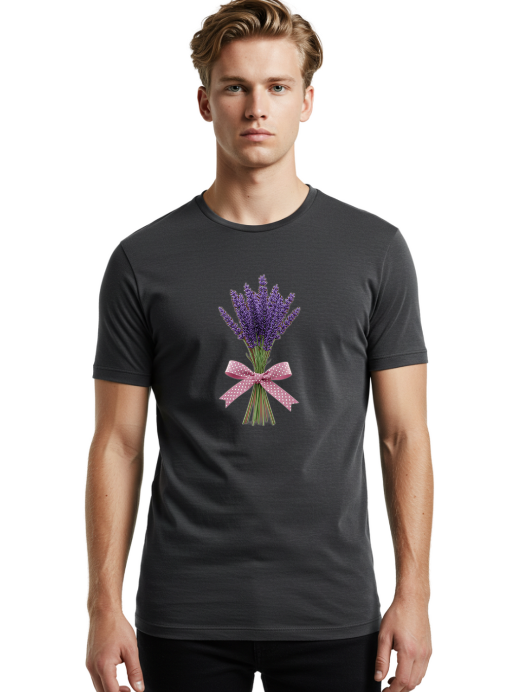 Lavender-Bouquet-24 Men'S Graphic Tee, 100% Cotton, Comfortable Casual Summer Wear, Machine Washable, Vintage Camera, Old Camera, Antique Camera, Black Camera, Classic Photography, Photography Equipment, Nostalgic Device, Film Camera, Baj550