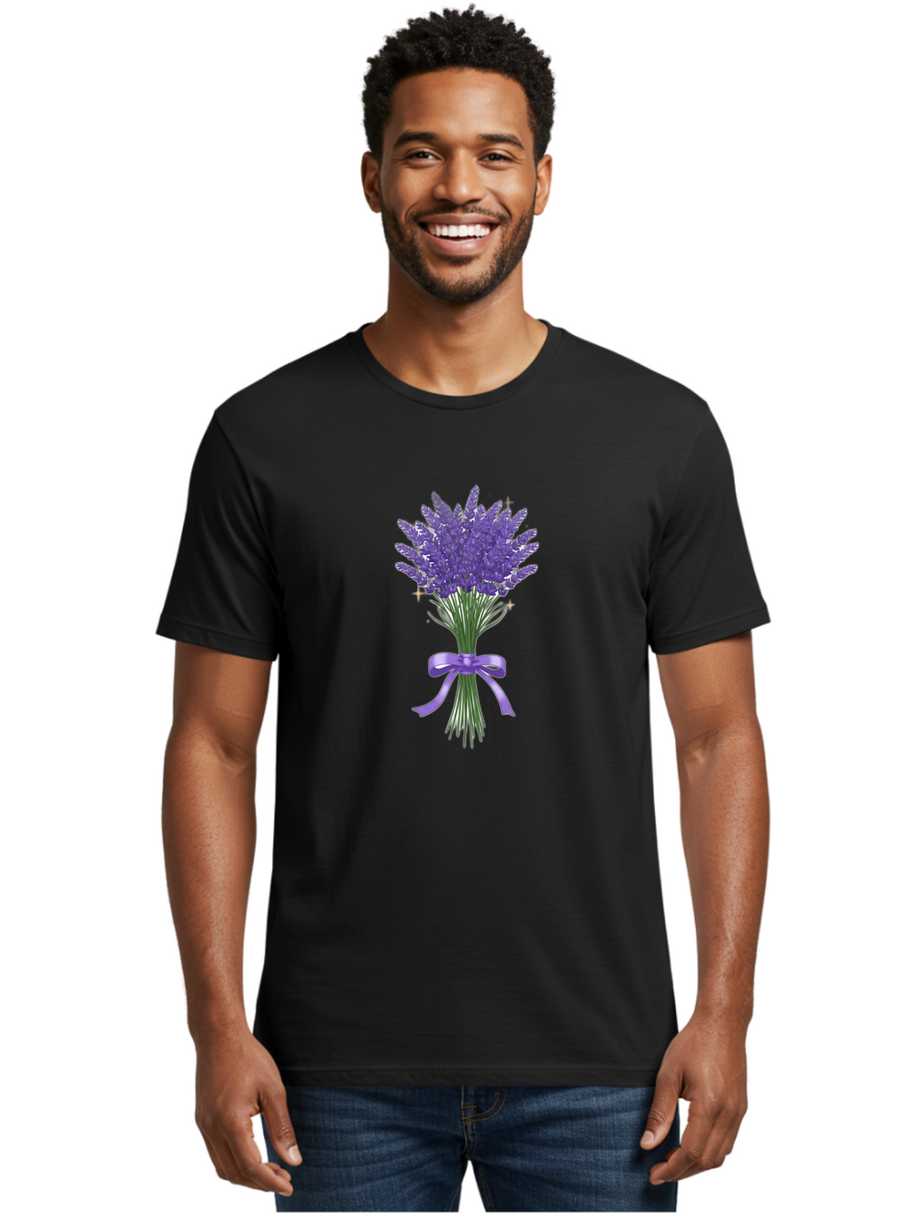 Lavender-Bouquet-4 Men'S Graphic Tee, 100% Cotton, Comfortable Casual Summer Wear, Machine Washable, Vintage Camera, Old Camera, Antique Camera, Black Camera, Classic Photography, Photography Equipment, Nostalgic Device, Film Camera, Baj552