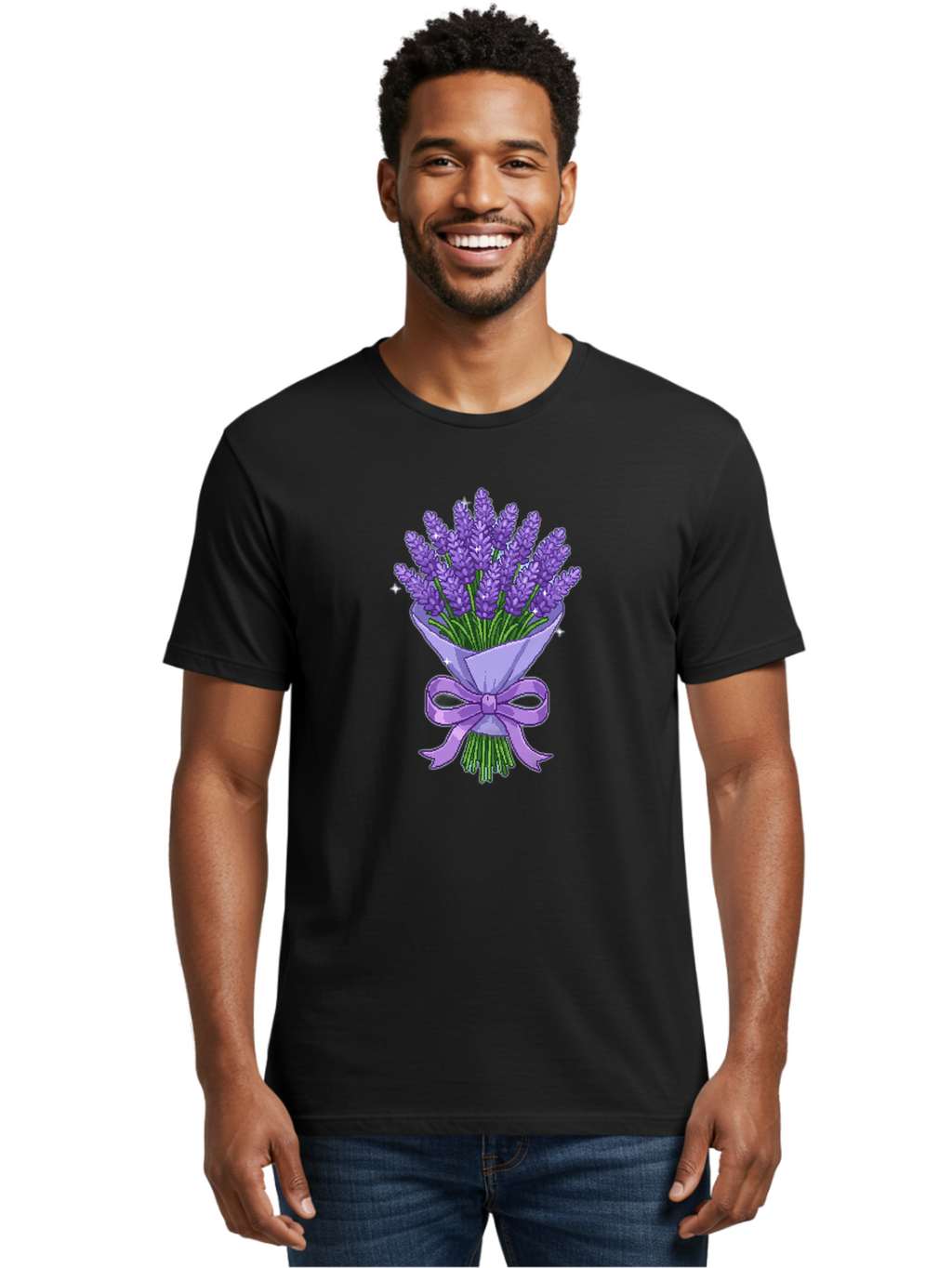 Lavender-Bouquet-5 Men'S Graphic Tee, 100% Cotton, Comfortable Casual Summer Wear, Machine Washable, Vintage Camera, Old Camera, Antique Camera, Black Camera, Classic Photography, Photography Equipment, Nostalgic Device, Film Camera, Baj553