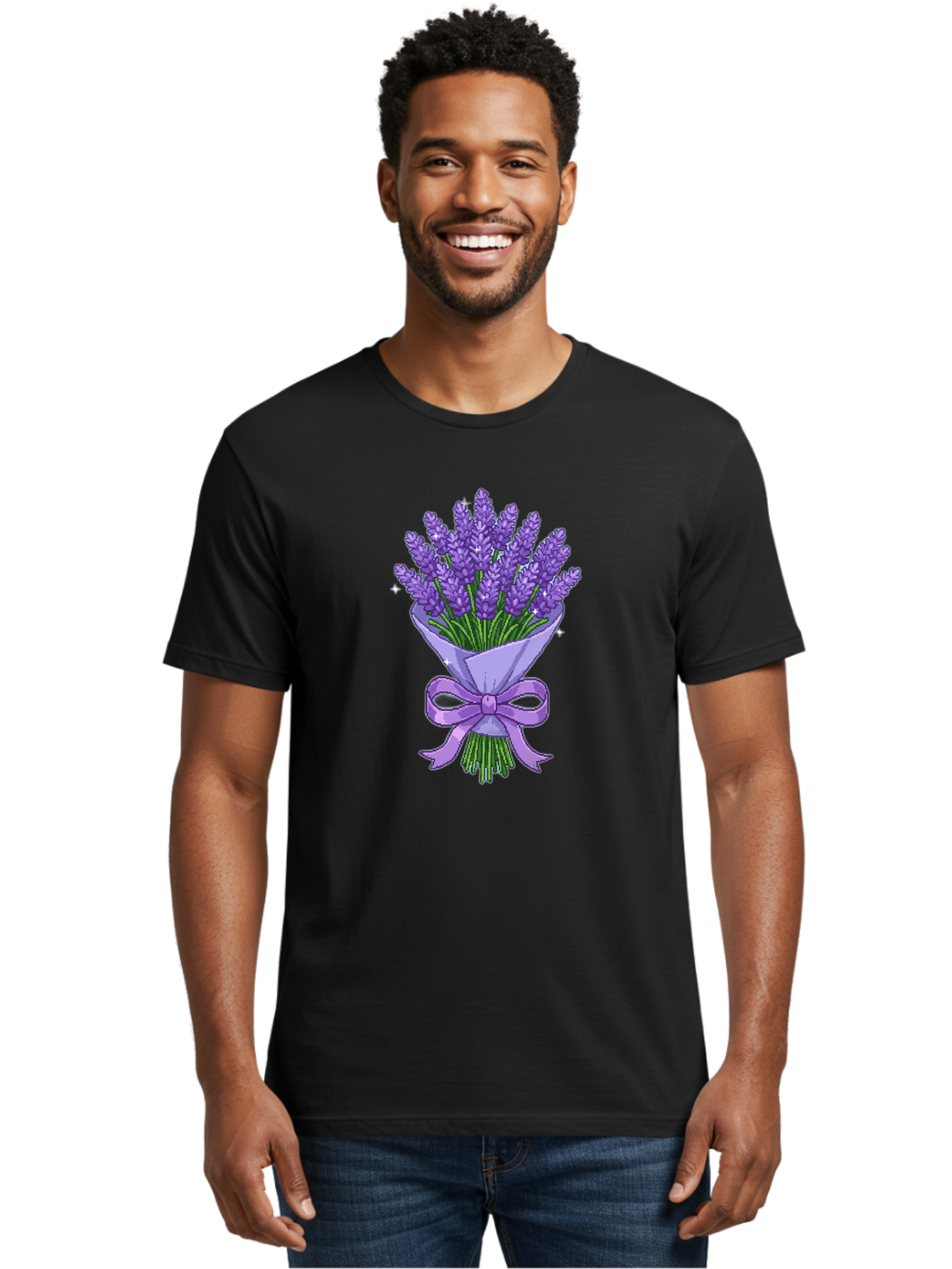 Lavender-Bouquet-5 Men'S Graphic Tee, 100% Cotton, Comfortable Casual Summer Wear, Machine Washable, Vintage Camera, Old Camera, Antique Camera, Black Camera, Classic Photography, Photography Equipment, Nostalgic Device, Film Camera, Baj553