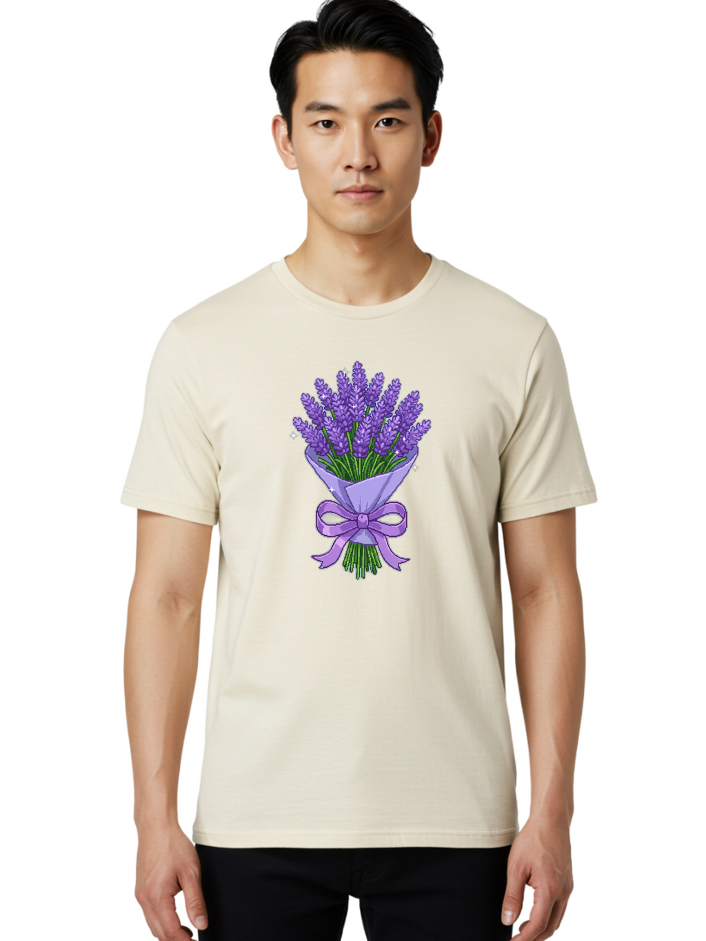 Lavender-Bouquet-5 Men'S Graphic Tee, 100% Cotton, Comfortable Casual Summer Wear, Machine Washable, Vintage Camera, Old Camera, Antique Camera, Black Camera, Classic Photography, Photography Equipment, Nostalgic Device, Film Camera, Baj553