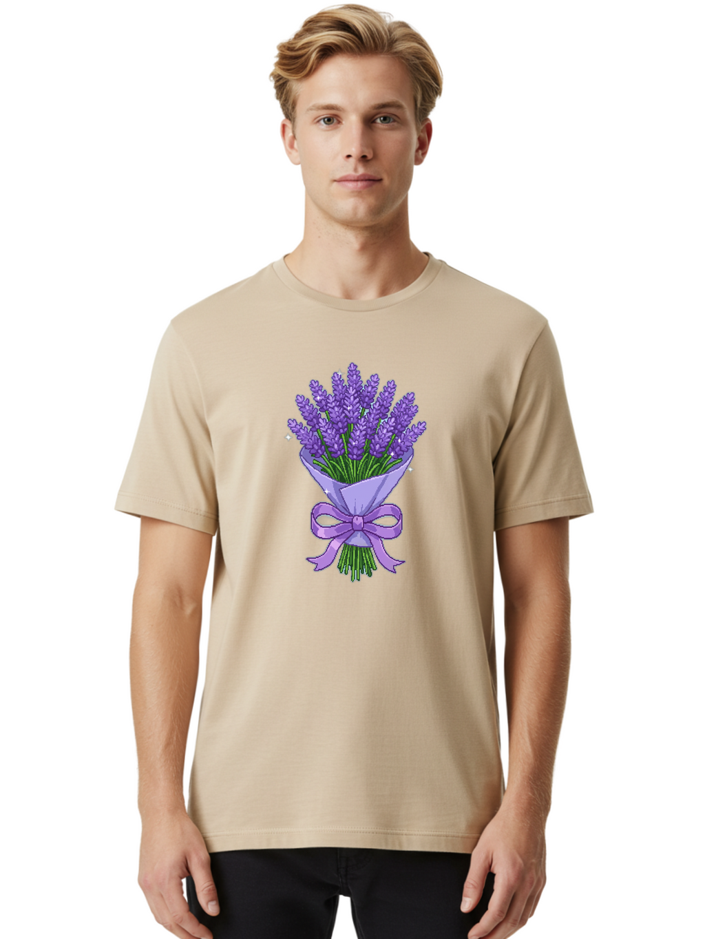 Lavender-Bouquet-5 Men'S Graphic Tee, 100% Cotton, Comfortable Casual Summer Wear, Machine Washable, Vintage Camera, Old Camera, Antique Camera, Black Camera, Classic Photography, Photography Equipment, Nostalgic Device, Film Camera, Baj553