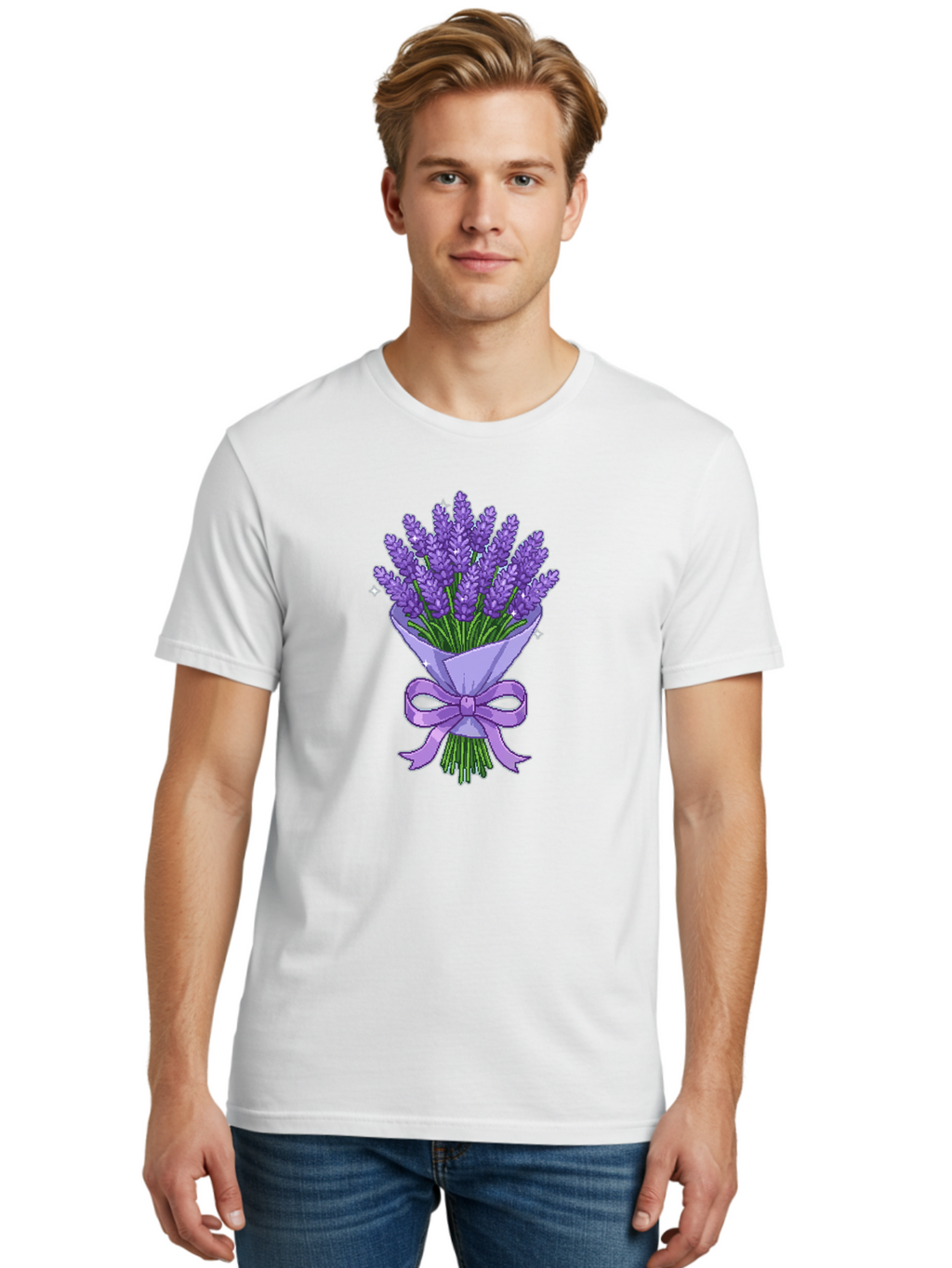 Lavender-Bouquet-5 Men'S Graphic Tee, 100% Cotton, Comfortable Casual Summer Wear, Machine Washable, Vintage Camera, Old Camera, Antique Camera, Black Camera, Classic Photography, Photography Equipment, Nostalgic Device, Film Camera, Baj553