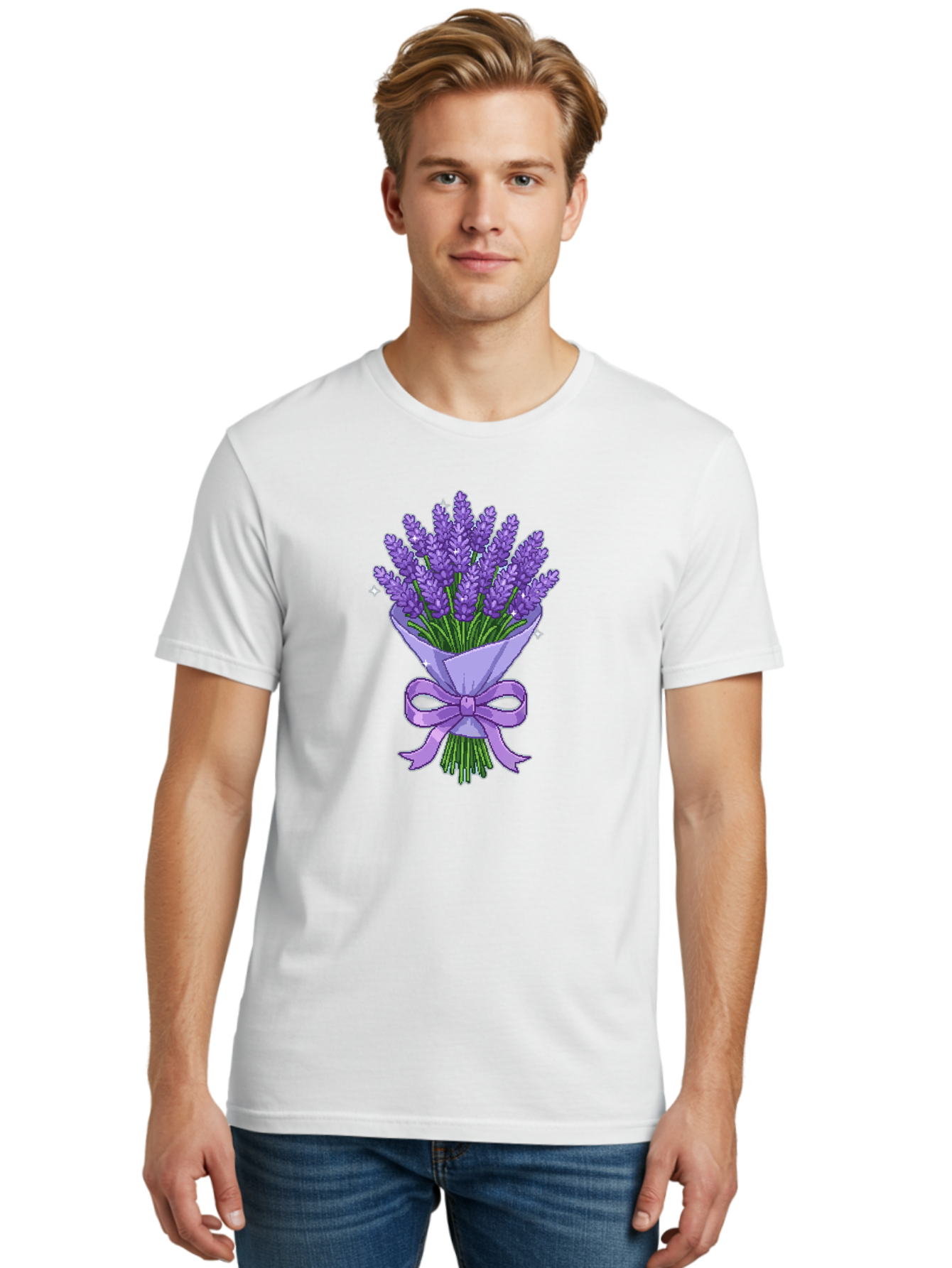 Lavender-Bouquet-5 Men'S Graphic Tee, 100% Cotton, Comfortable Casual Summer Wear, Machine Washable, Vintage Camera, Old Camera, Antique Camera, Black Camera, Classic Photography, Photography Equipment, Nostalgic Device, Film Camera, Baj553