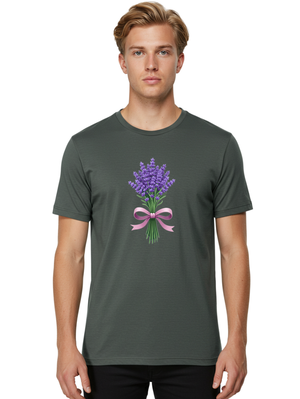 Lavender-With-Pink-Ribbon Men'S Graphic Tee, 100% Cotton, Comfortable Casual Summer Wear, Machine Washable, Vintage Camera, Old Camera, Antique Camera, Black Camera, Classic Photography, Photography Equipment, Nostalgic Device, Film Camera, Baj562